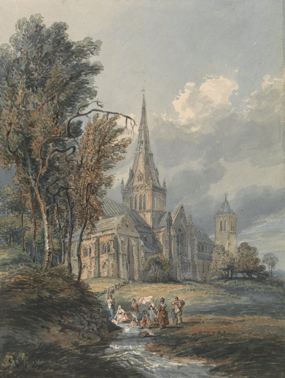 Kathedraal van Glasgow door Thomas Girtin