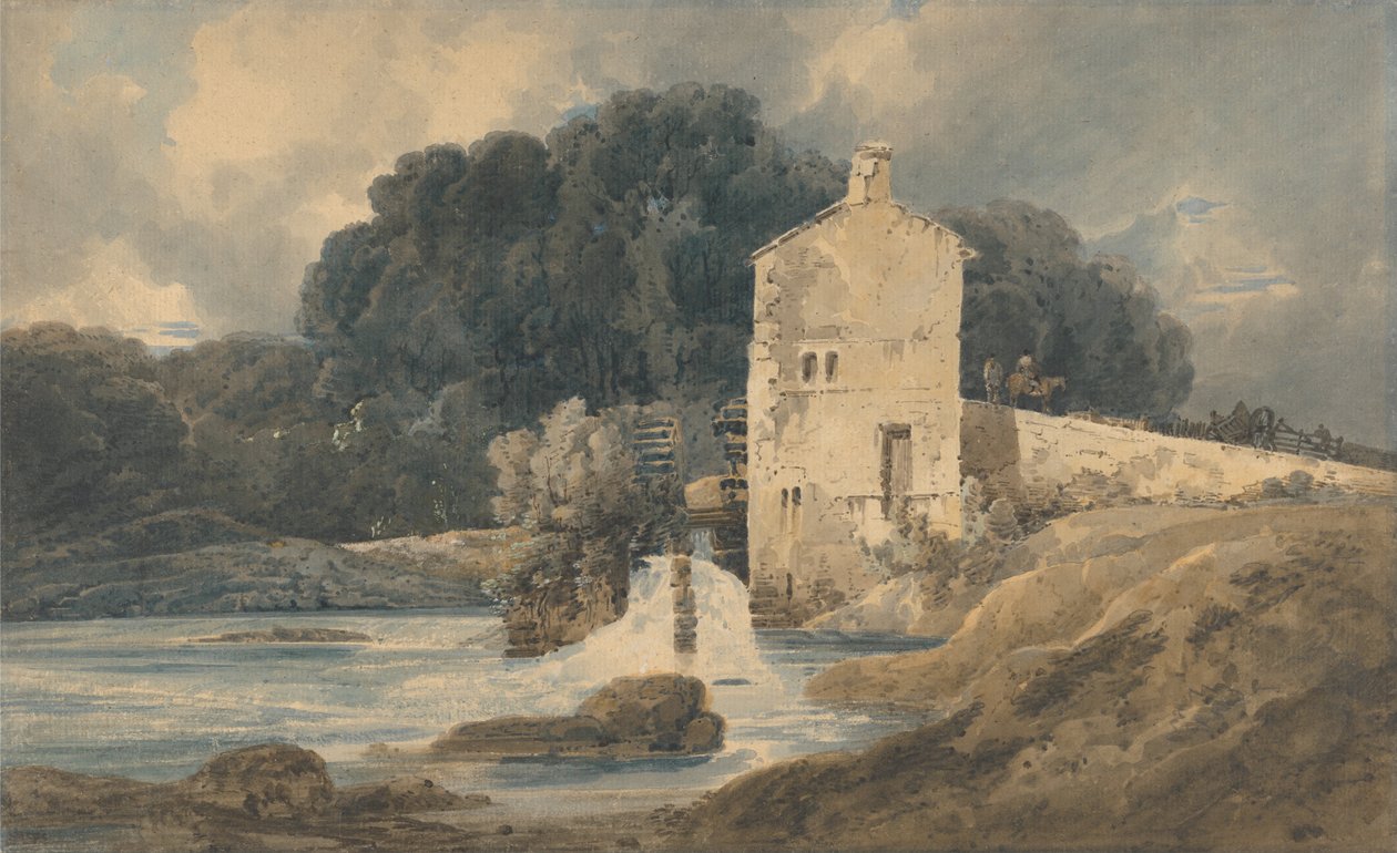 De Abdijmolen, Knaresborough door Thomas Girtin