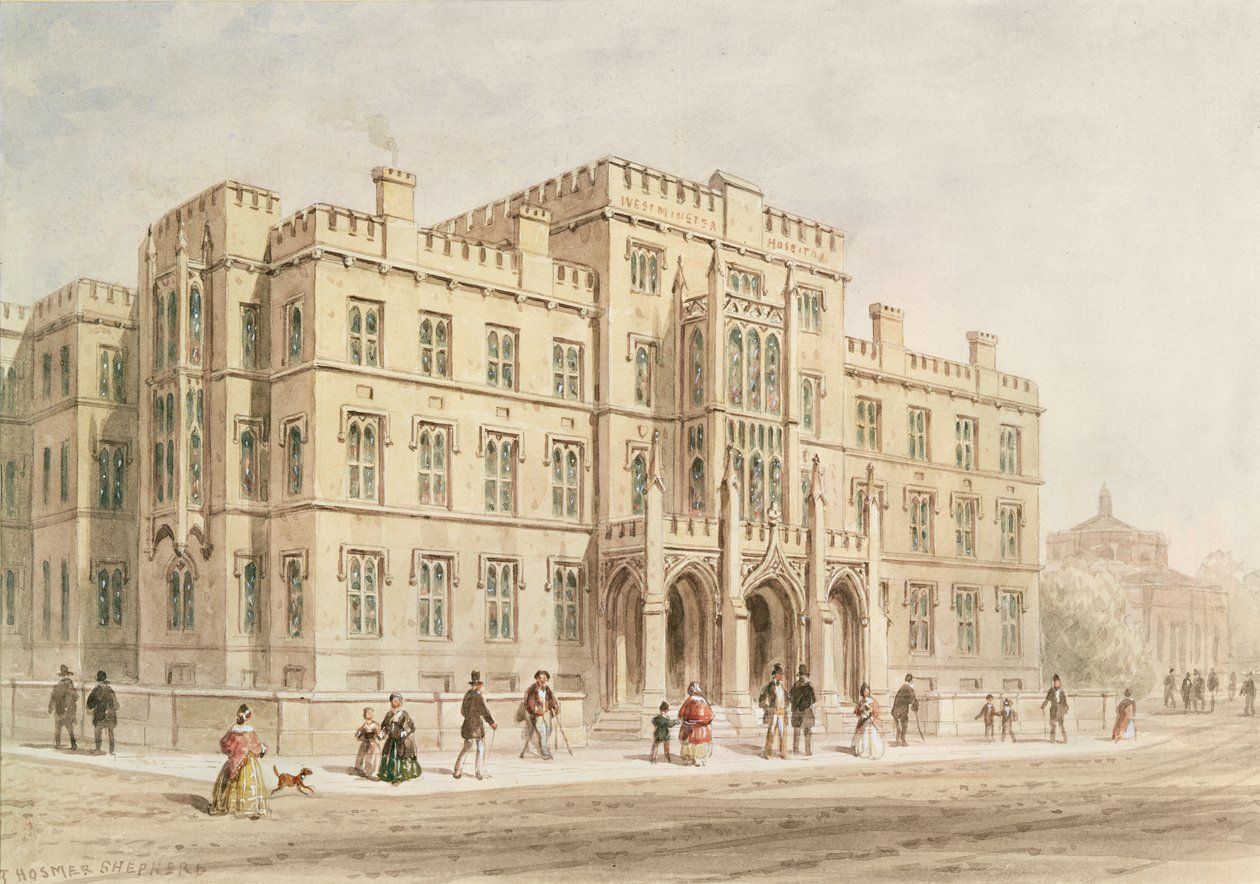 Westminster Hospital door Thomas Hosmer Shepherd