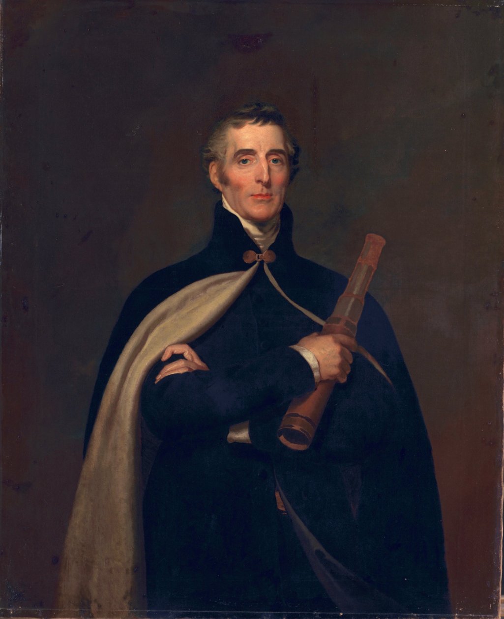 Arthur Wellesley, hertog van Wellington, met een telescoop door Thomas Lawrence