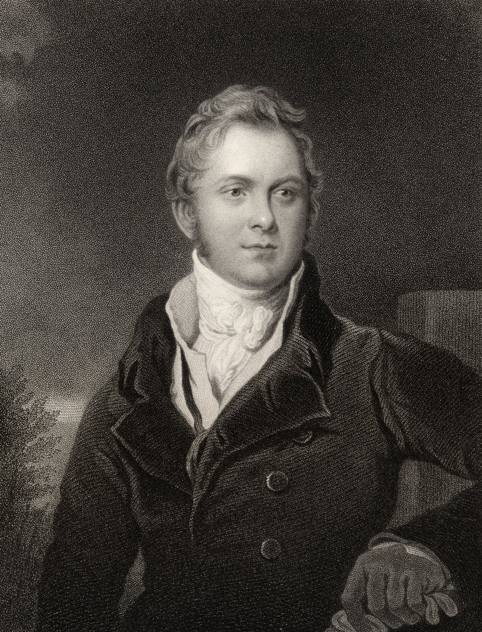 Frederick John Robinson, 1e Graaf van Ripon, gegraveerd door J. Jenkins, uit 