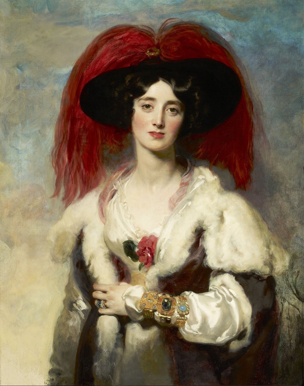 Julia, Lady Peel door Thomas Lawrence