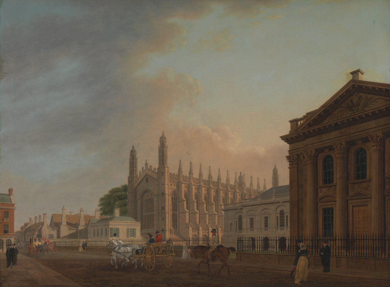 Kings Parade, Cambridge door Thomas Malton Jnr.