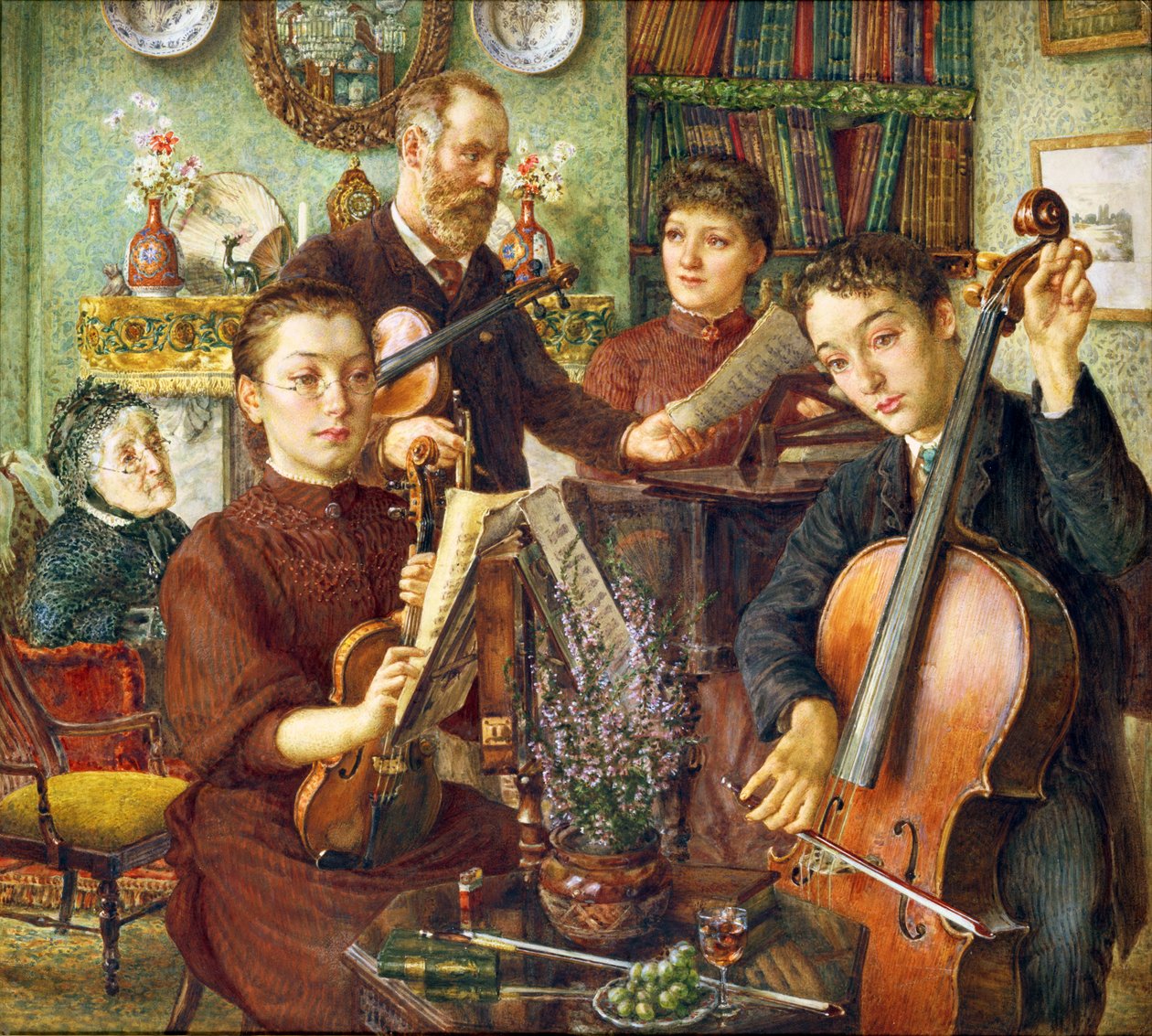 Familiegesprek door Thomas Matthews Rooke