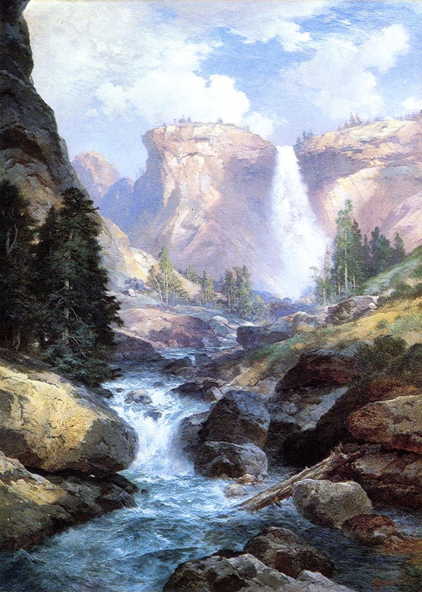 Onder de Rode Muur Grand Canyon van Arizona door Thomas Moran