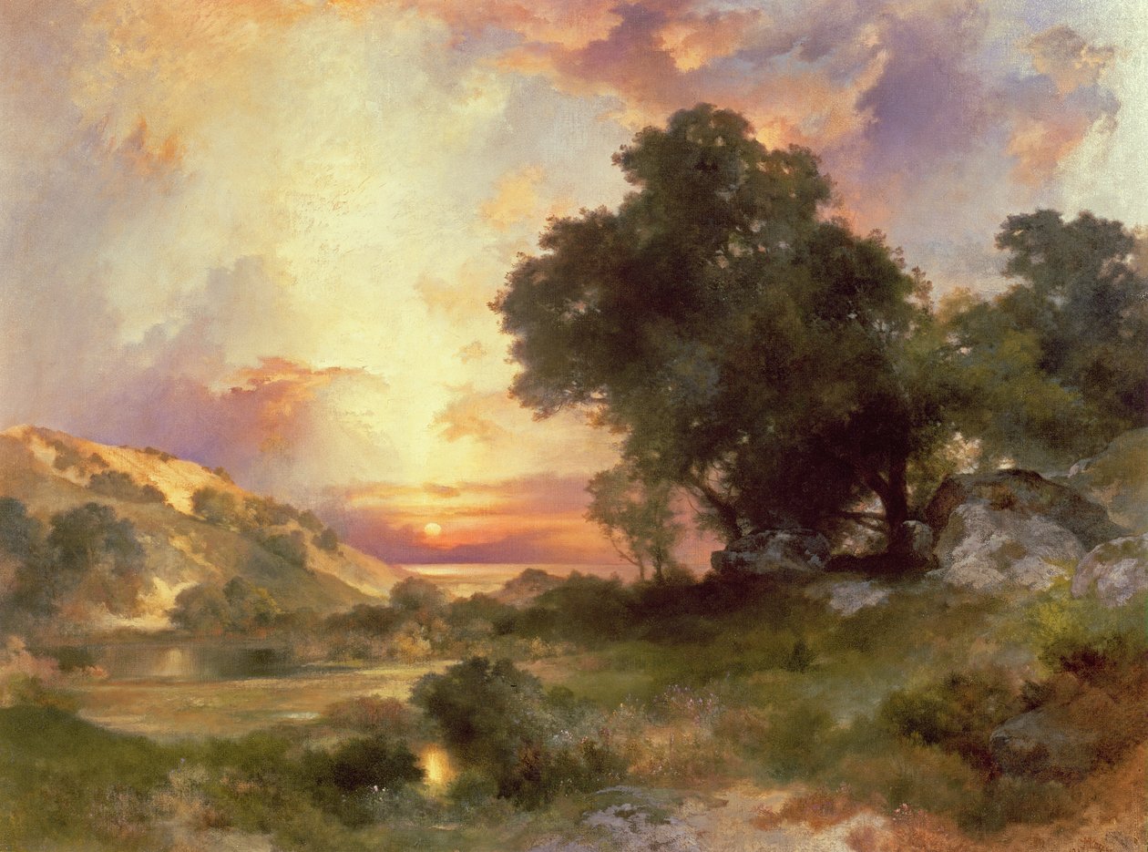 Landschap, 1920 door Thomas Moran