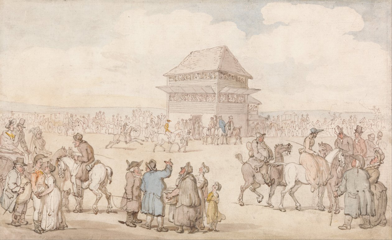 Een Drukke Wedstrijd door Thomas Rowlandson