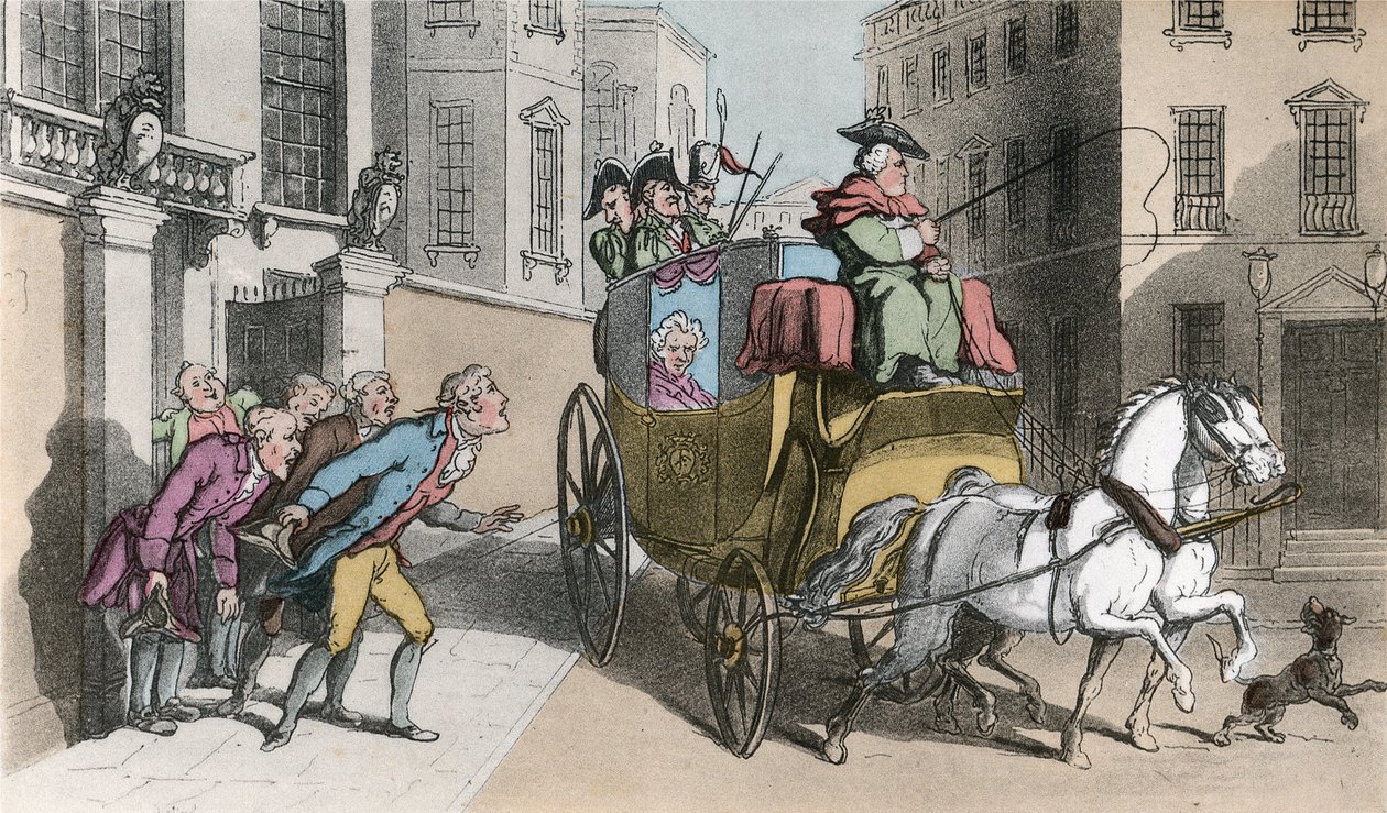 Bediening van een edelman, illustratie uit 