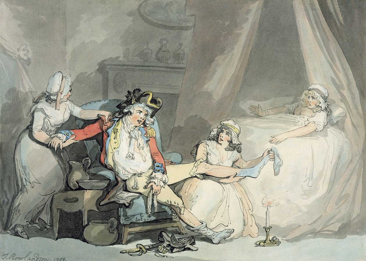Vier uur in de Stad door Thomas Rowlandson
