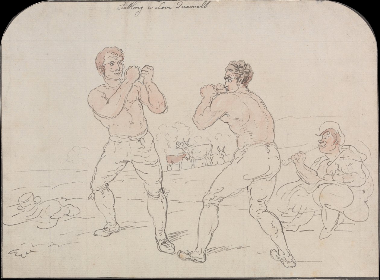 Een liefdesruzie bijleggen door Thomas Rowlandson