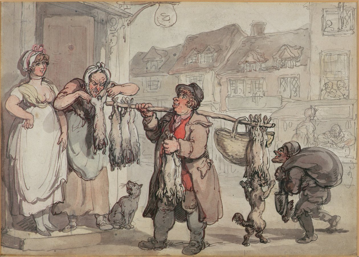 De Konijnenhandelaar door Thomas Rowlandson