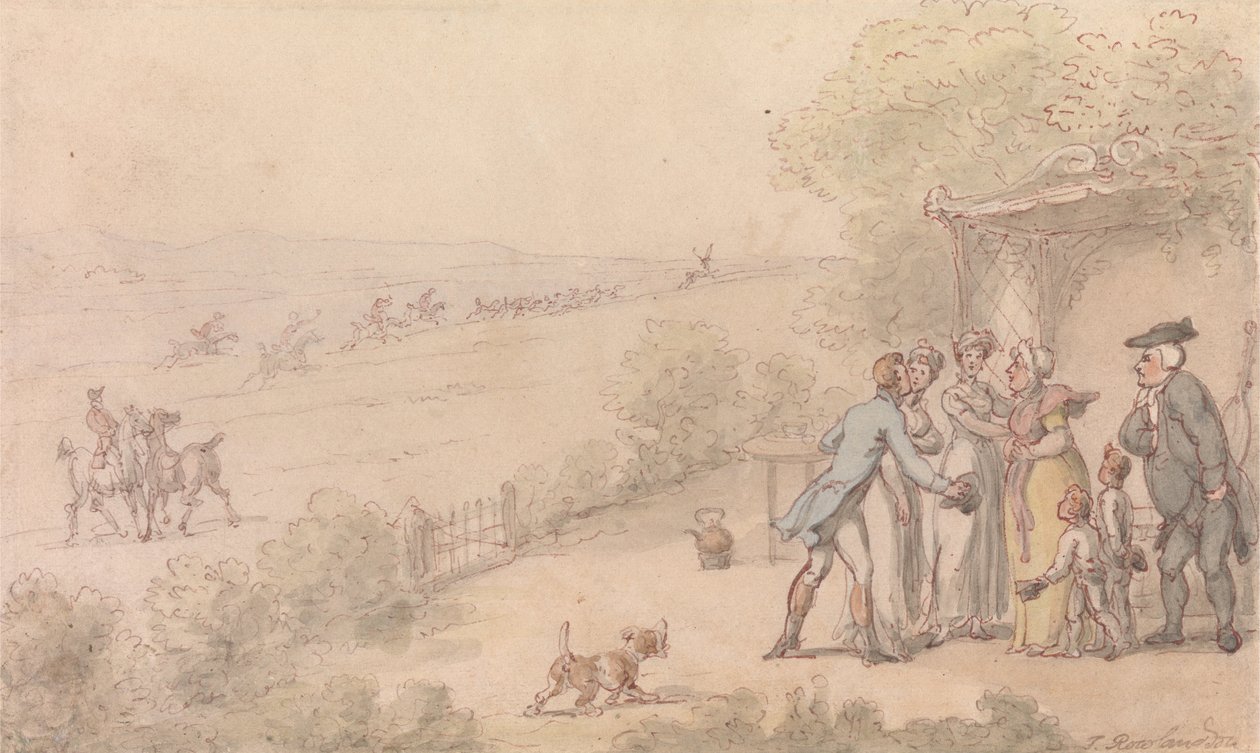 De dominee van Wakefield - De indringer van de Esquire door Thomas Rowlandson