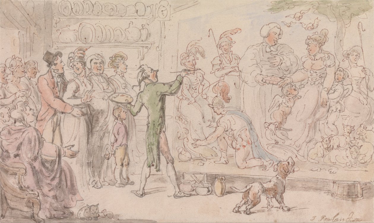 De dominee van Wakefield - De familiefoto door Thomas Rowlandson
