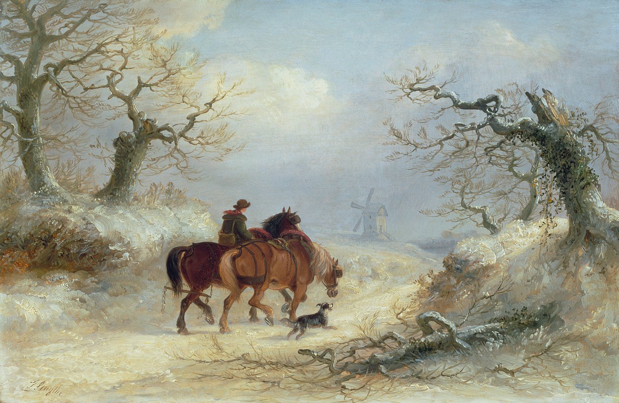 De oversteek van de Common - Scène nabij Ipswich door Thomas Smythe