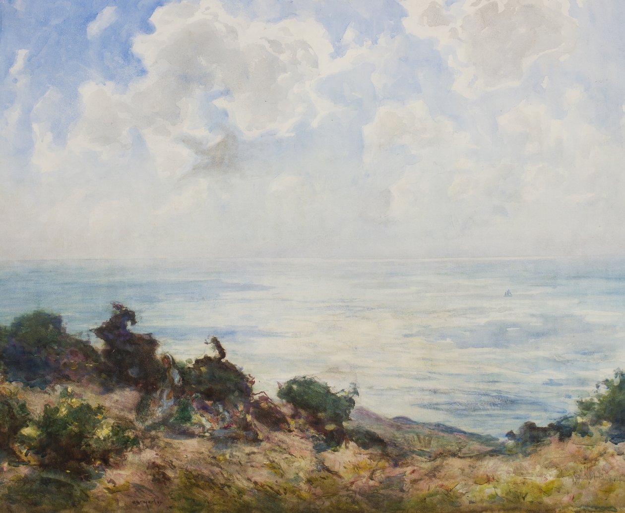 East Hill, Hastings - vroege ochtend door Thomas William Morley