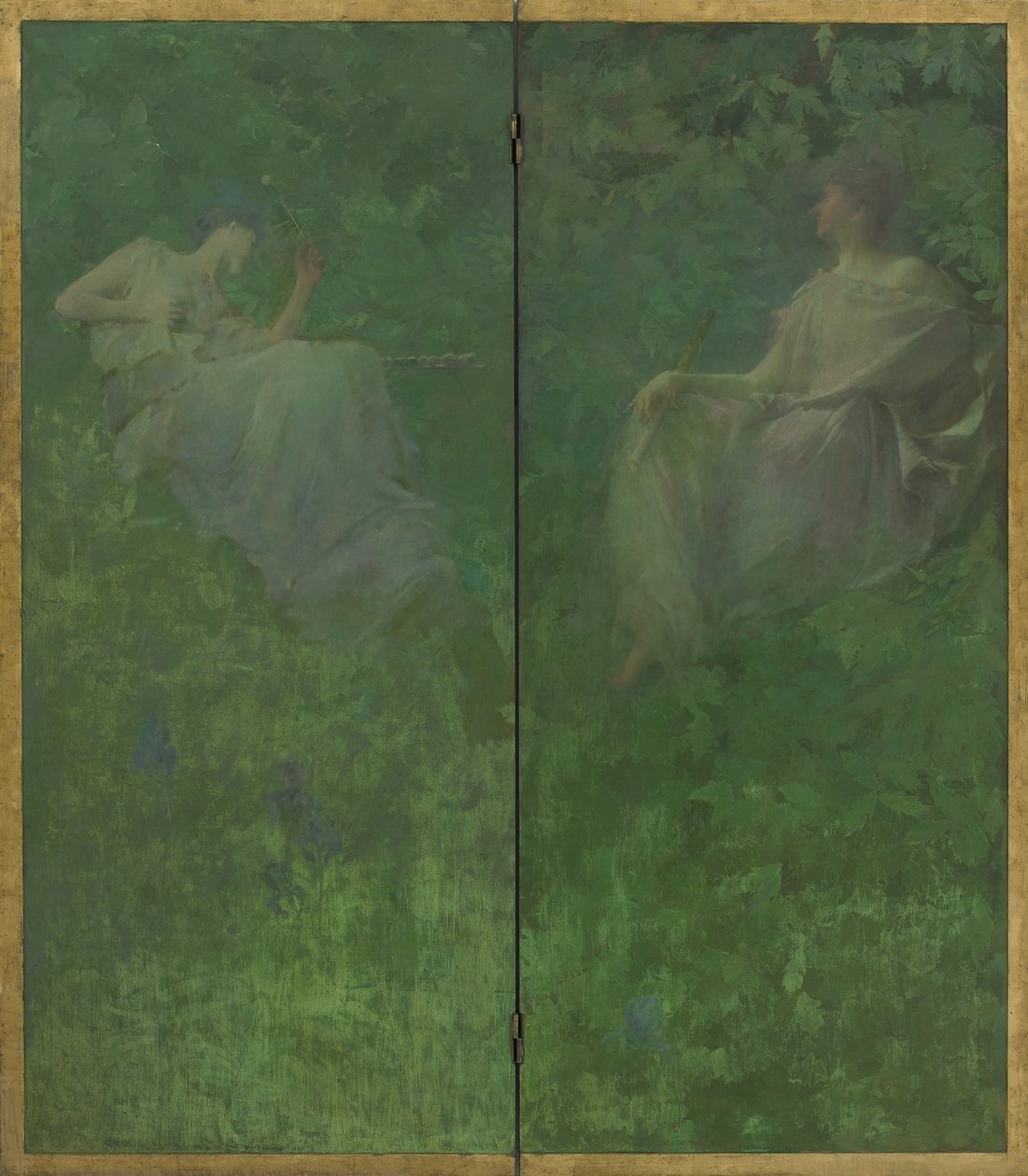 De vier sylvan geluiden, 1896-97 door Thomas Wilmer Dewing