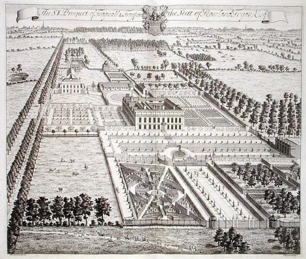 Het Zuidoostelijke Uitzicht van Frogpool, het Huis van Rowland Fdyon, uit 