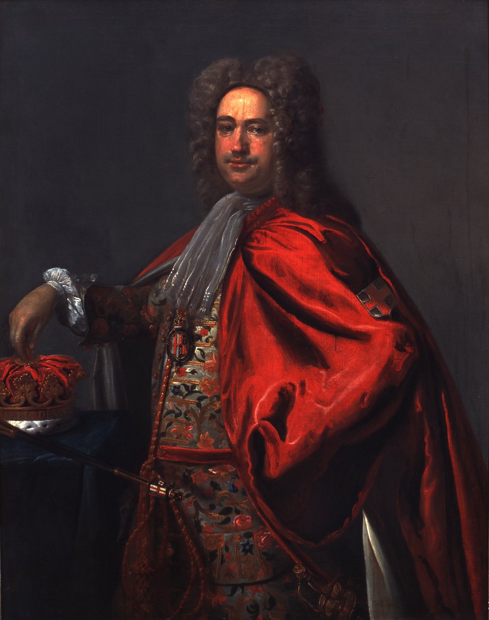 John Anstis, wapenkoning van de kousenband door Thomas (circle of) Hudson