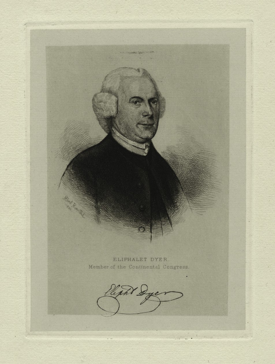 Eliphalet Dyer door Thomas Addis (after) Emmet