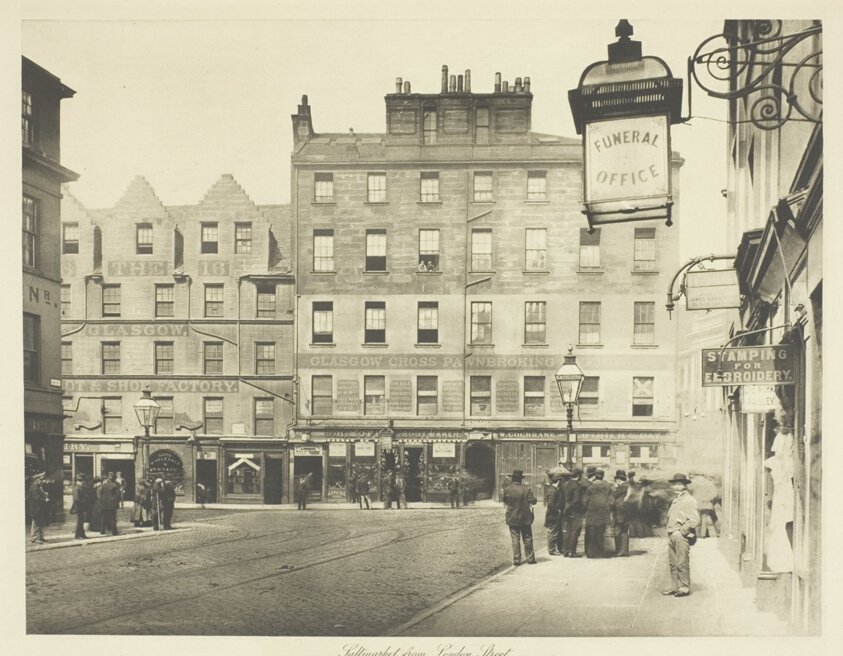 Saltmarket vanaf London Street door Thomas Annan