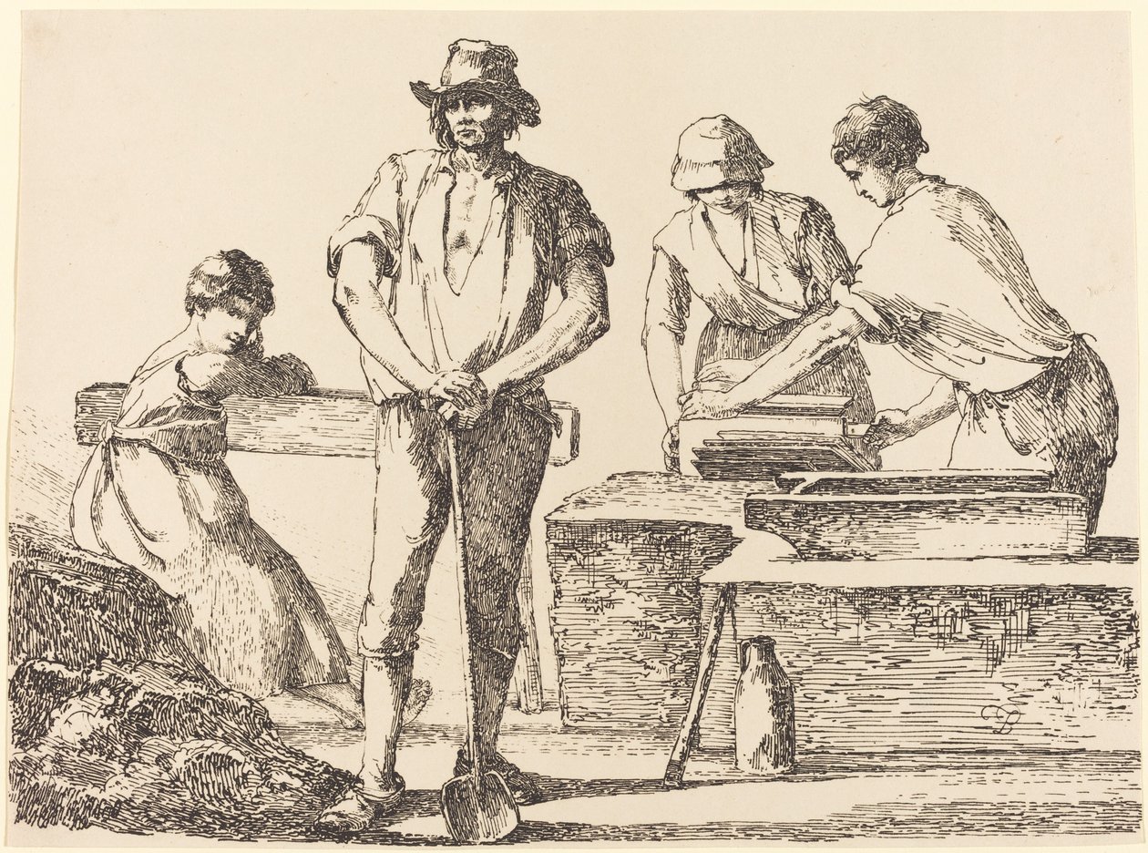 Tegelmakers door Thomas Barker