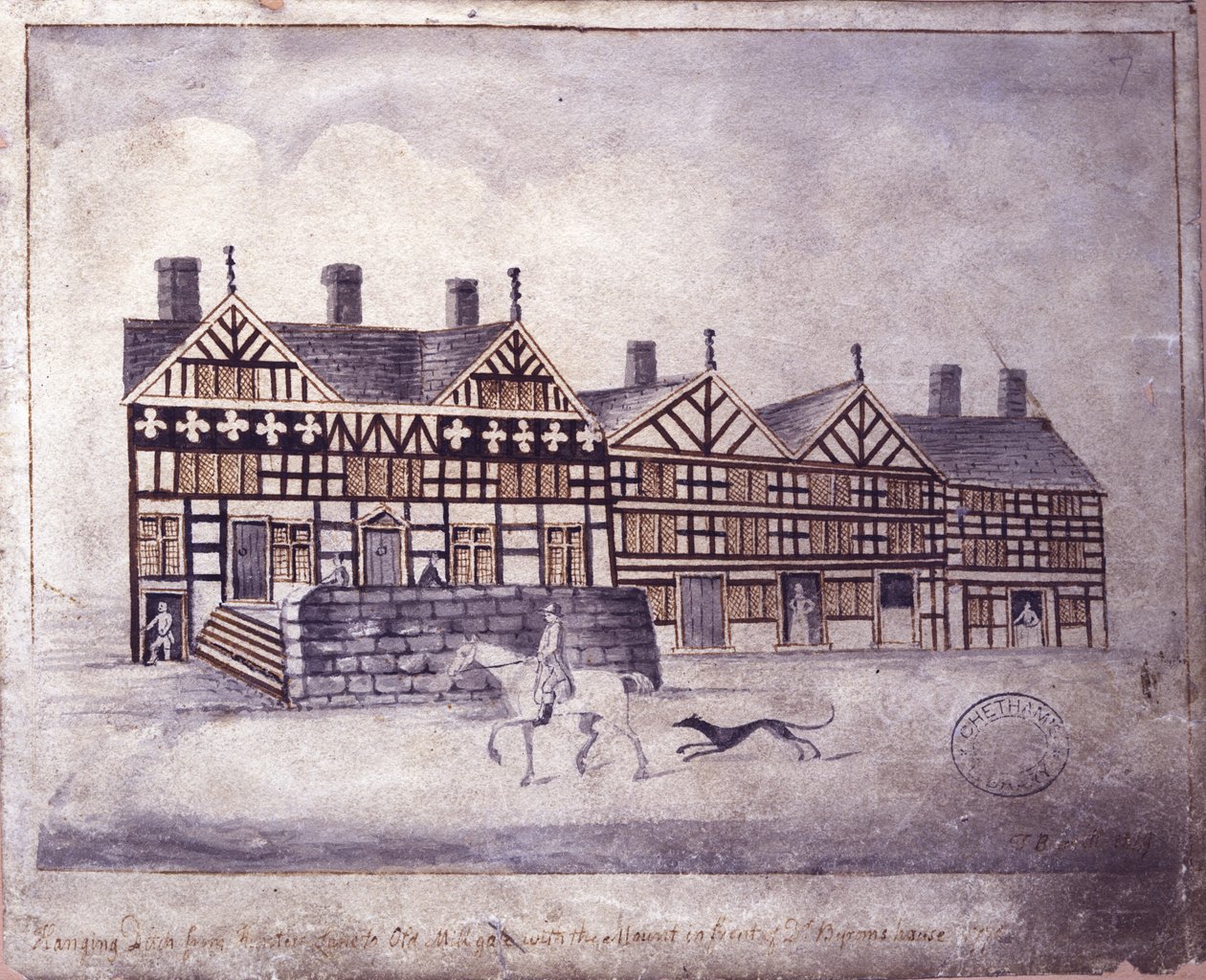 Hanging Ditch, Manchester, 1819 door Thomas Barritt
