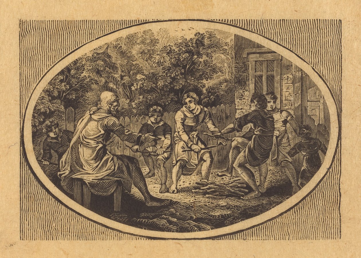 Der alte Mann und seine Söhne door Thomas Bewick