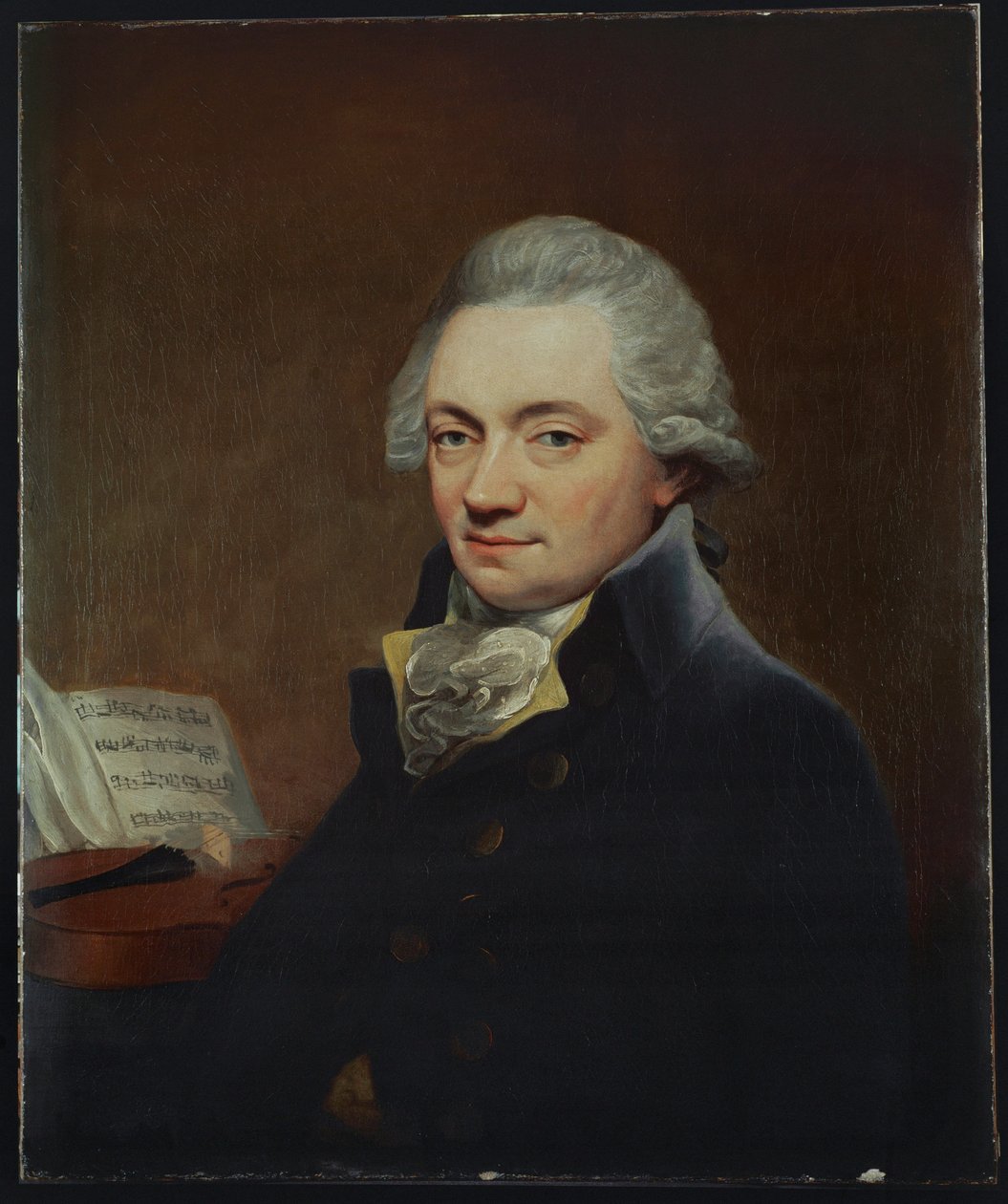 Johann Peter Salomon Joseph Haydns uitgever in Londen ... (olieverf op doek) door Thomas Bush Hardy