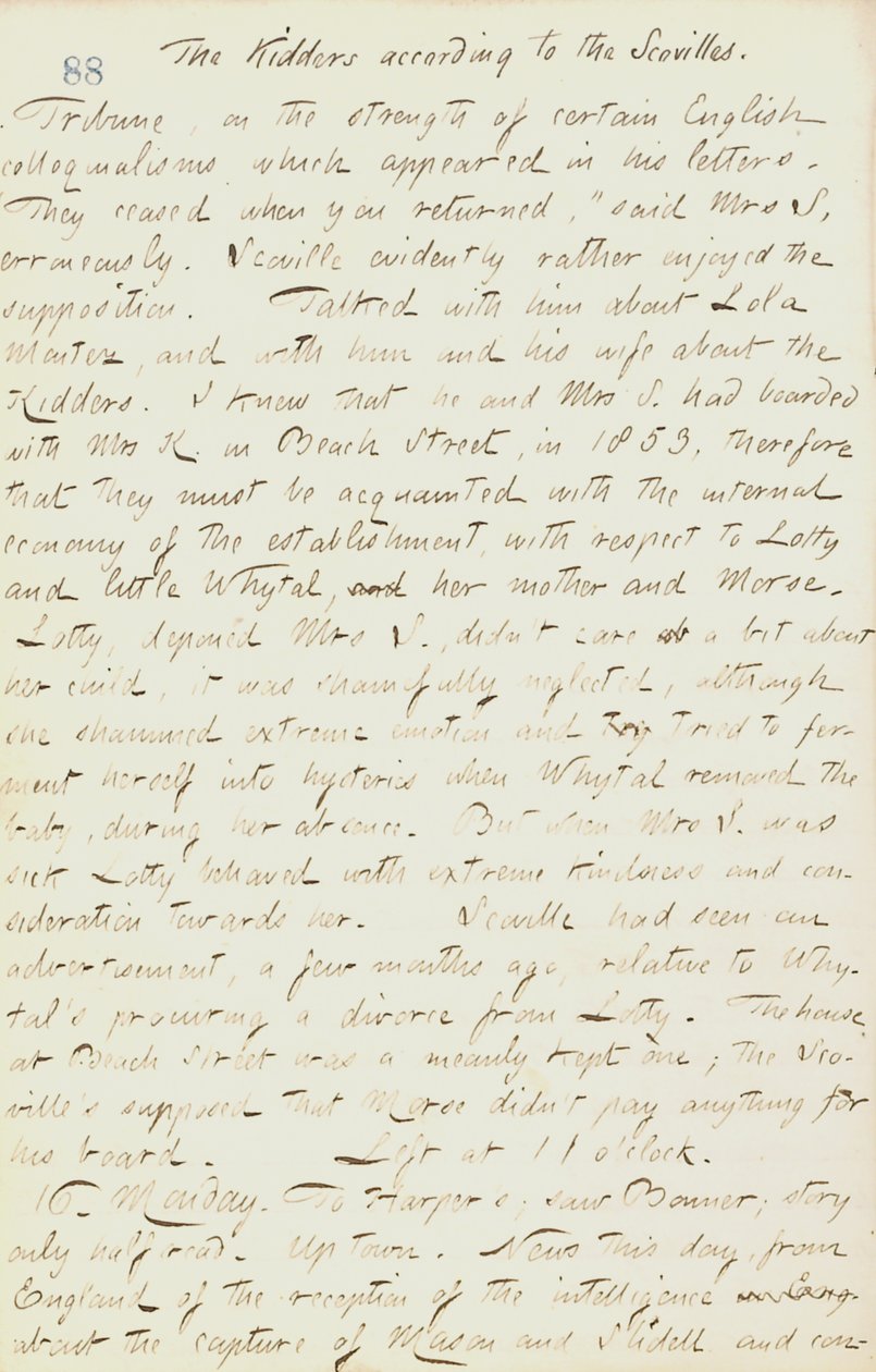 Dagboeken van Thomas Butler Gunn - Deel 18, pagina 99, 15 december 1861 door Thomas Butler Gunn