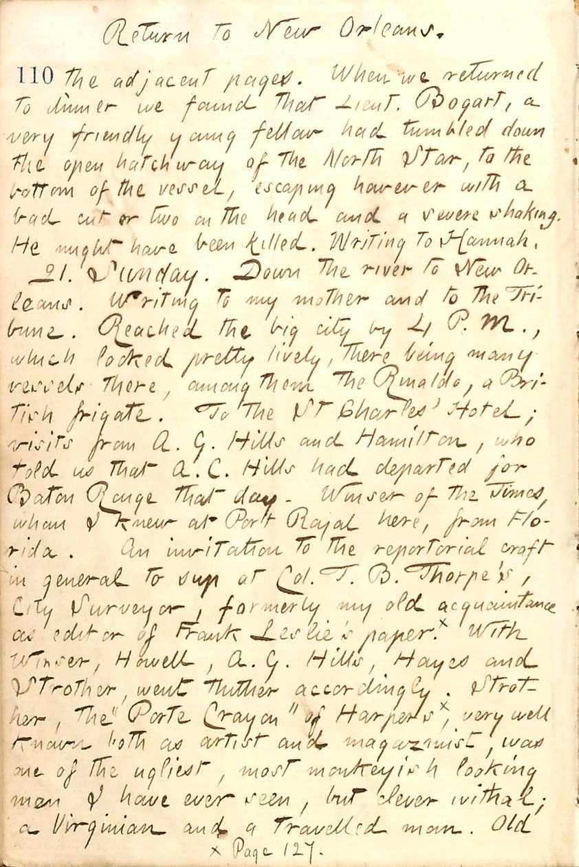 Dagboeken van Thomas Butler Gunn - Deel 21, pagina 120, 20 december 1862 door Thomas Butler Gunn