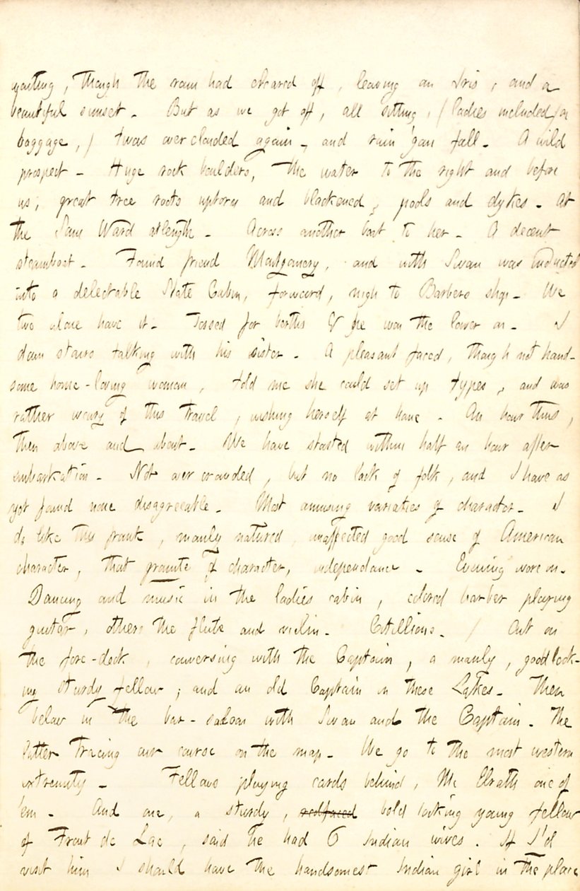 Dagboeken van Thomas Butler Gunn - Volume 6, pagina 59, 13 augustus 1853 door Thomas Butler Gunn