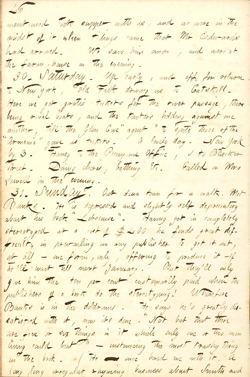 Dagboeken van Thomas Butler Gunn - Volume 8, pagina 53, 29-31 augustus 1856 door Thomas Butler Gunn