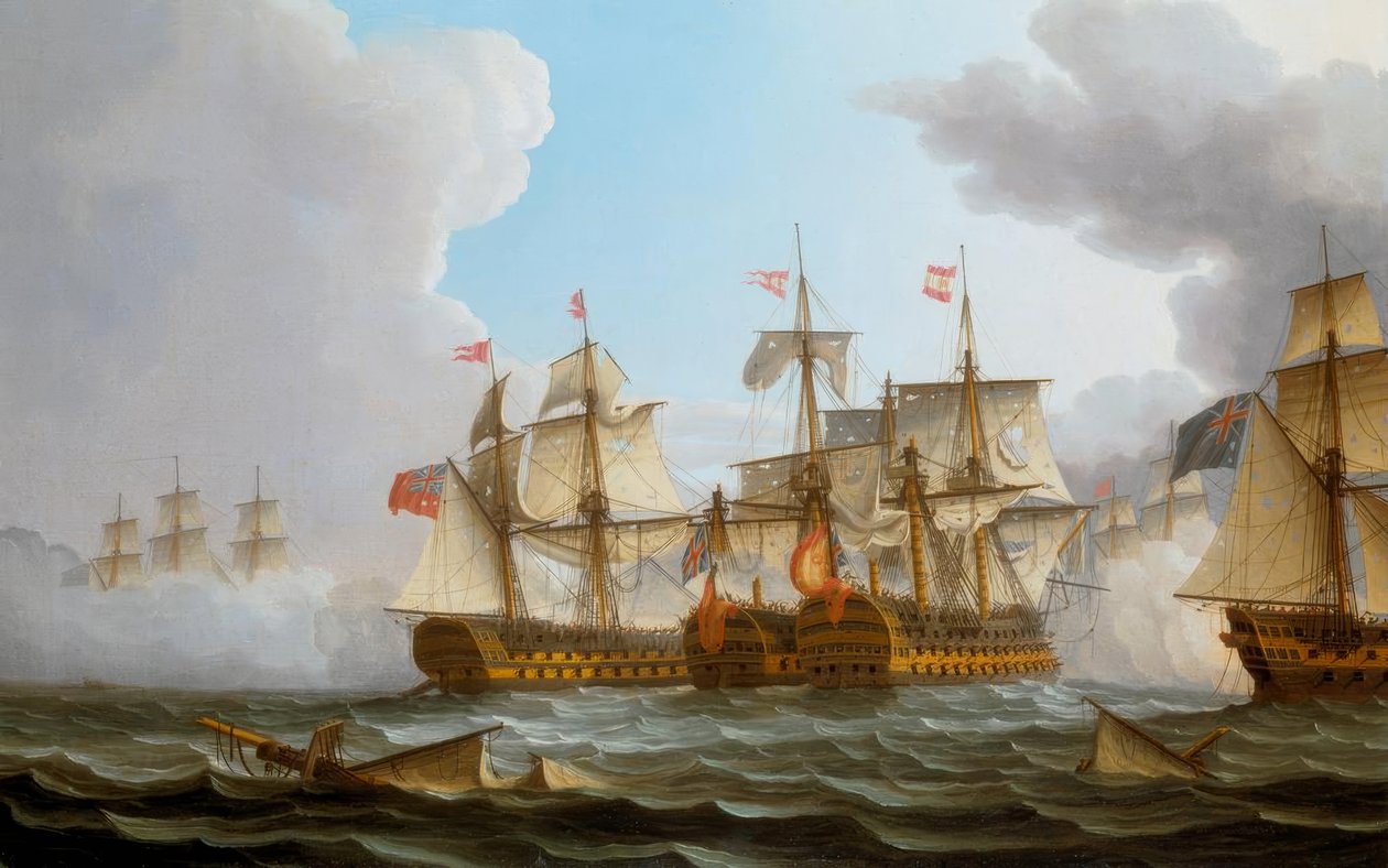 De Slag bij Kaap St. Vincent door Thomas Buttersworth