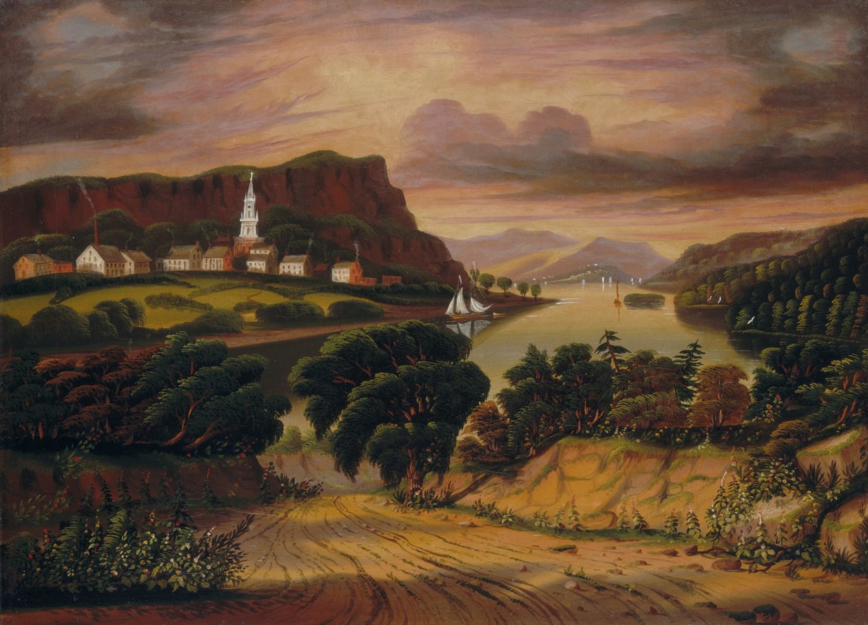 Lake George en het Dorp Caldwell door Thomas Chambers