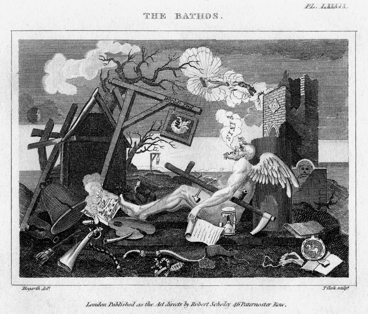 The Bathos, 18e eeuw door Thomas Clerk
