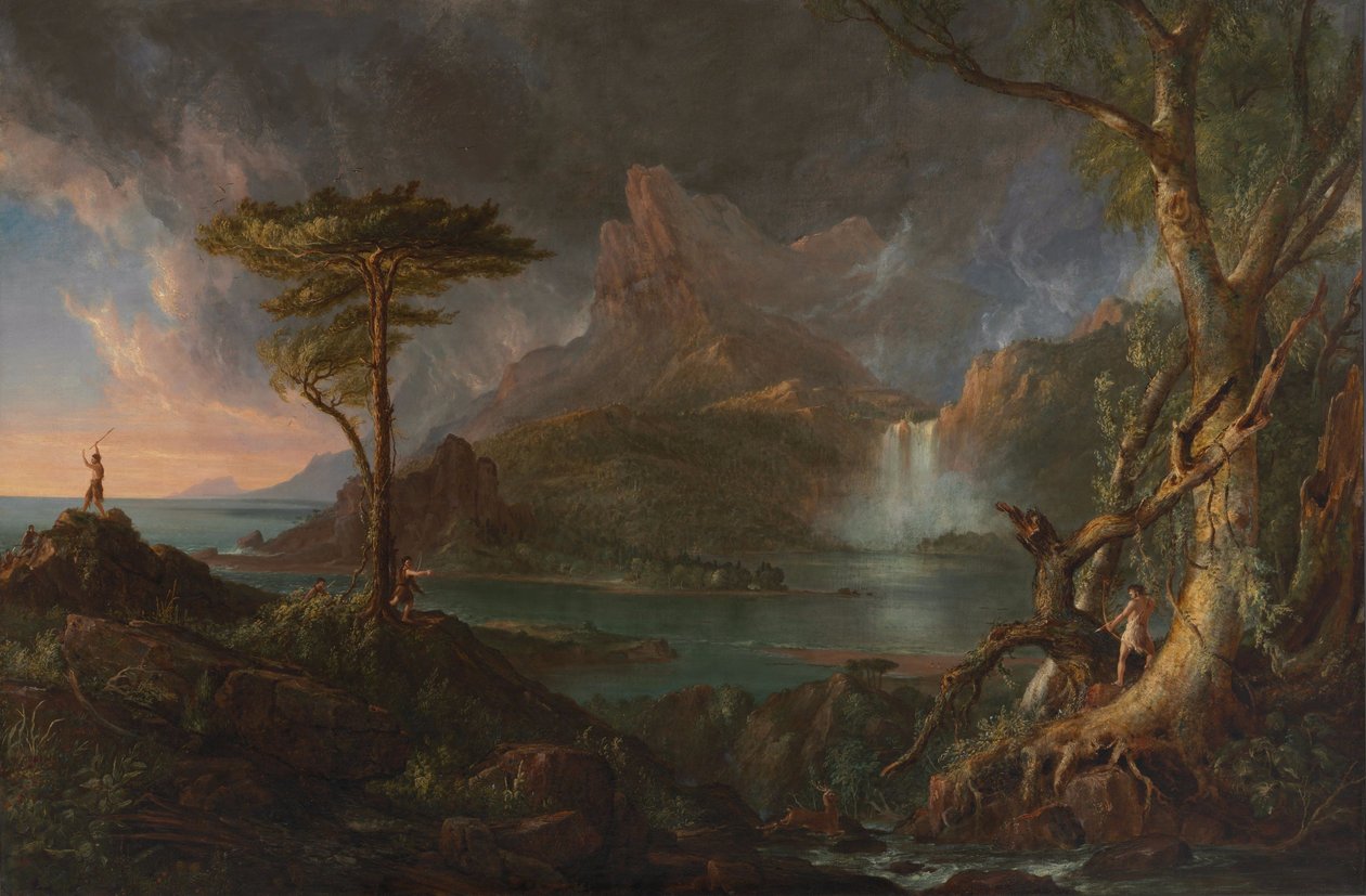 Een wilde scène door Thomas Cole