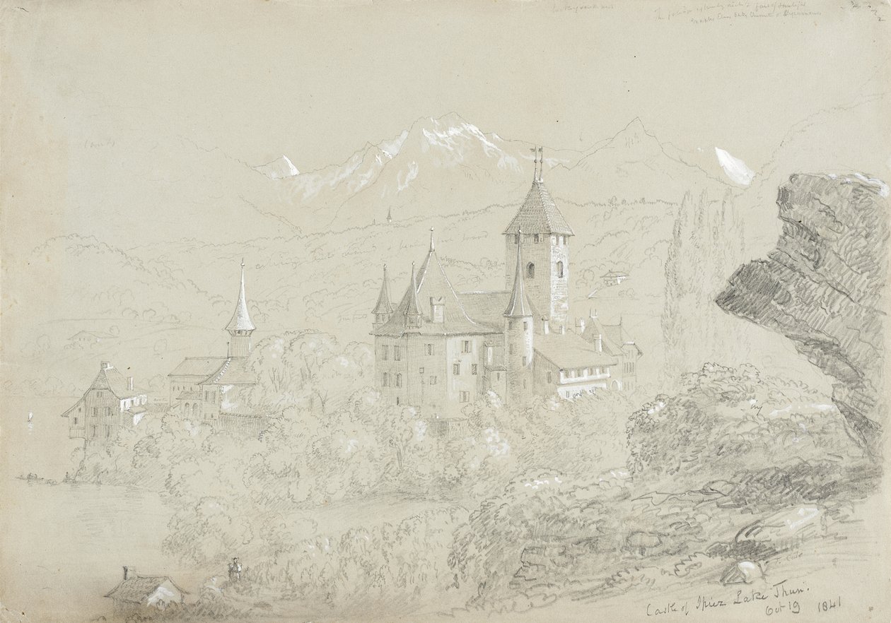 Kasteel van Spiez, Thunermeer door Thomas Cole
