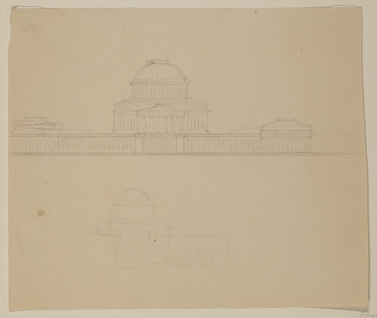 Opstand van het Ohio State House, ca. 1838 door Thomas Cole