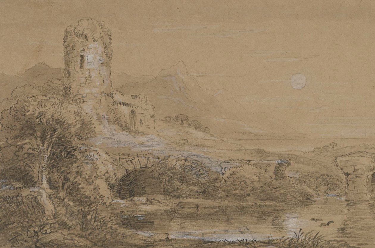 Italiaans landschap door Thomas Cole