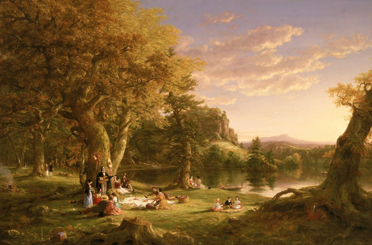 De Picknick door Thomas Cole