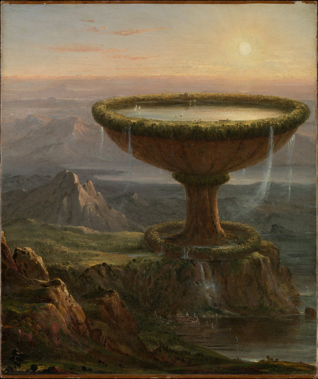 De beker van de Titan door Thomas Cole