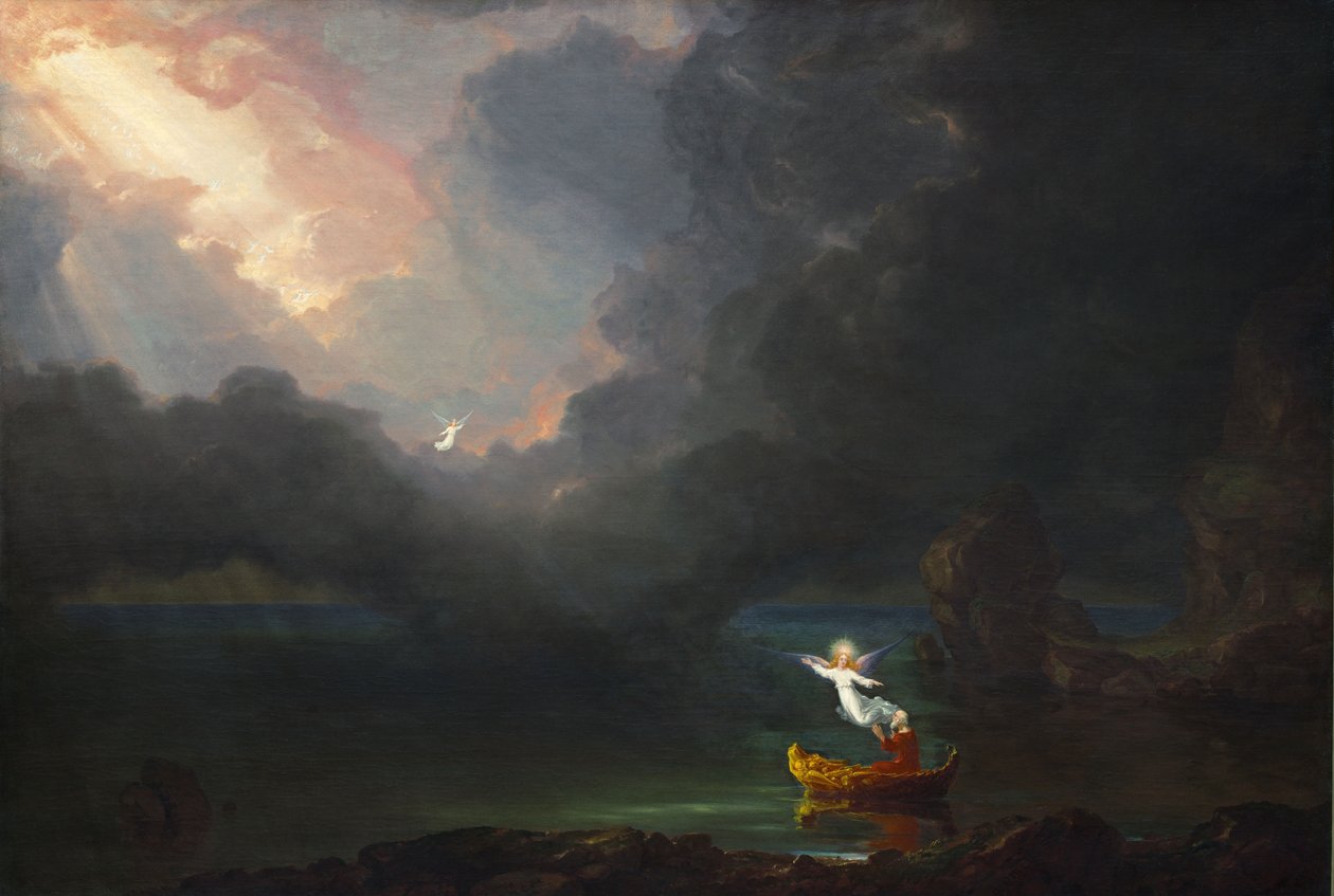 De reis van het leven: Ouderdom door Thomas Cole