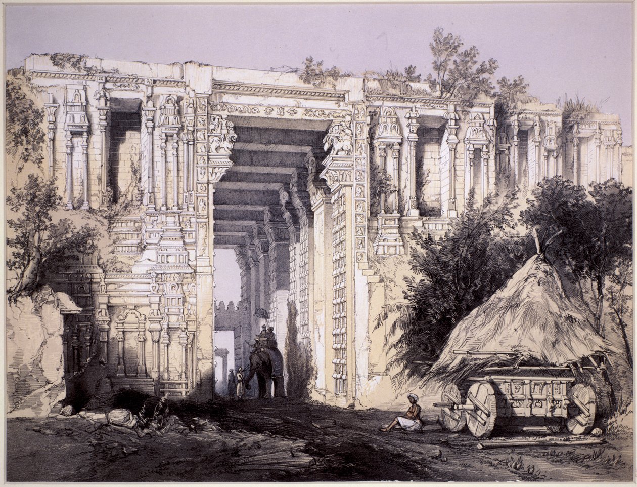 Poort bij Seringham door Thomas Colman Dibdin