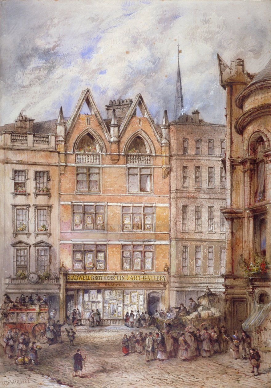 Gracechurch Street, City of London, 1882 door Thomas Colman Dibdin