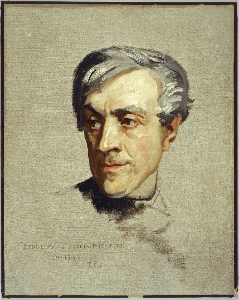 Studie naar Jules Michelet door Thomas Couture