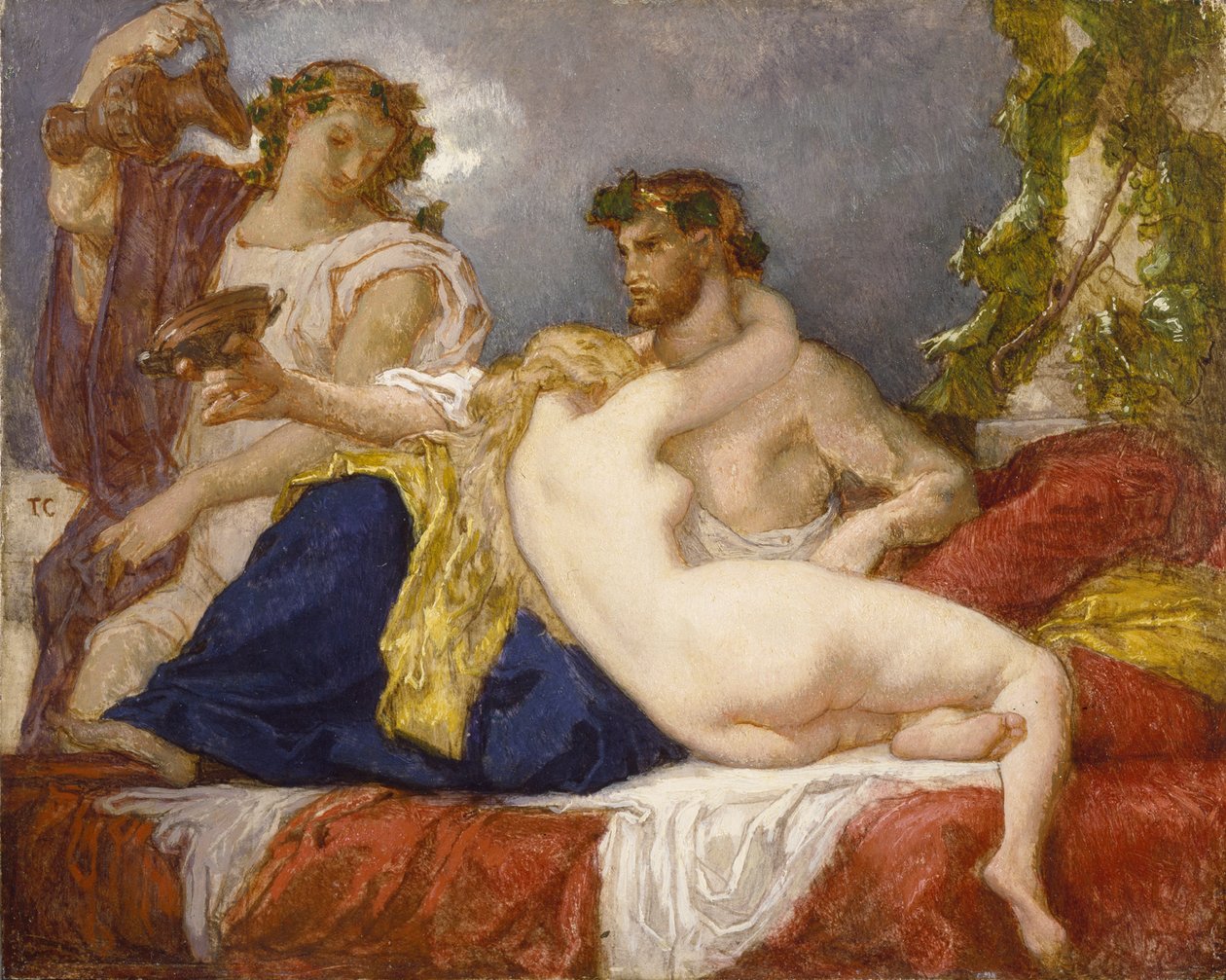 Horatius en Lydia door Thomas Couture