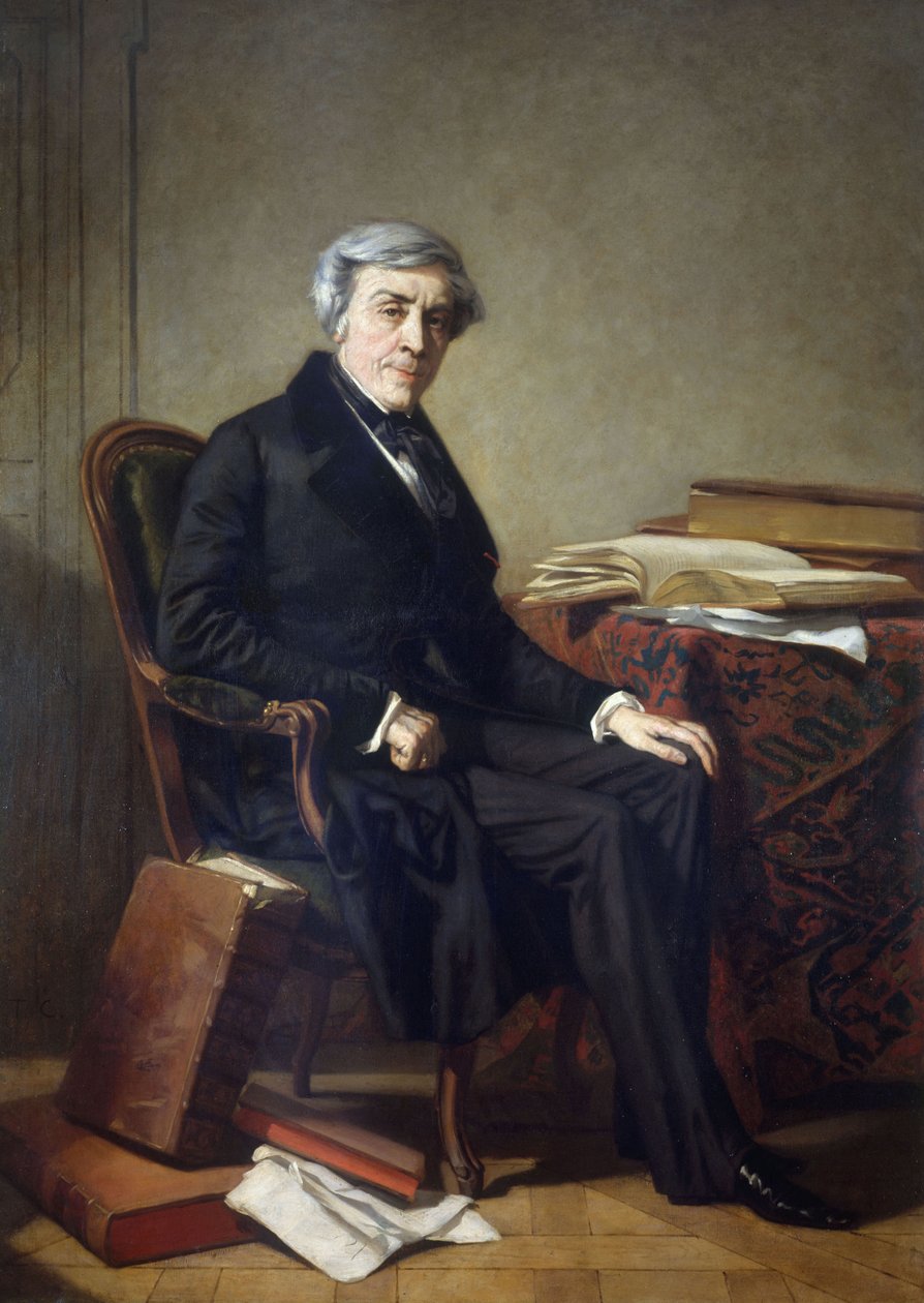 Portrait of Jules Michelet (1798-1874) door Thomas Couture