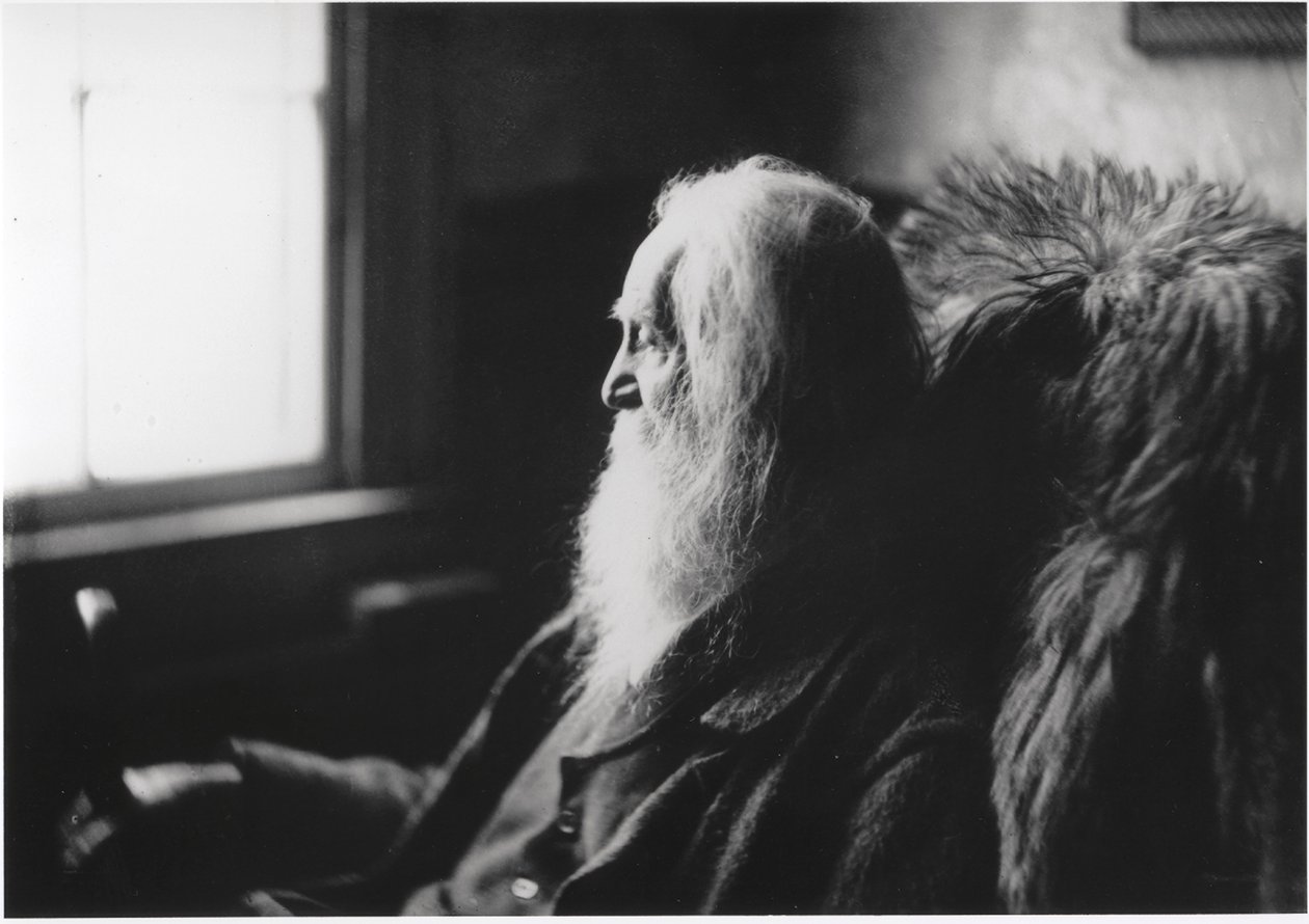 Walt Whitman in Camden, N.J., ca. 1891 (zilverdruk op papier) door Thomas Cowperthwait Eakins