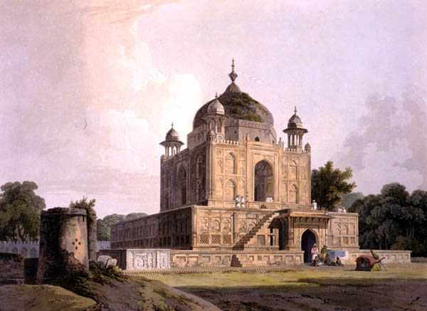 Mausoleum van Sultan Purveiz, nabij Allahabad, uit 