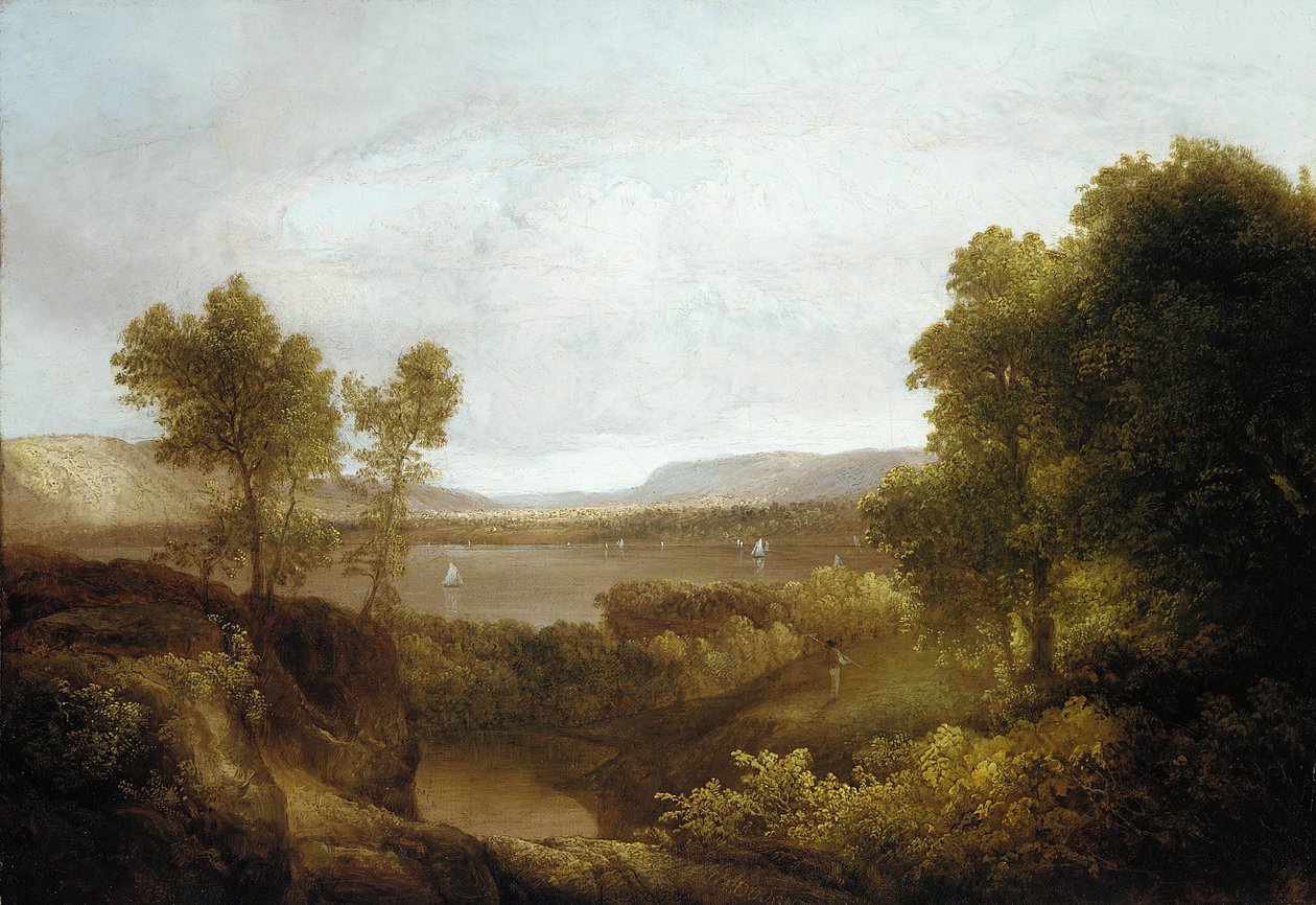 Aan de Hudson door Thomas Doughty